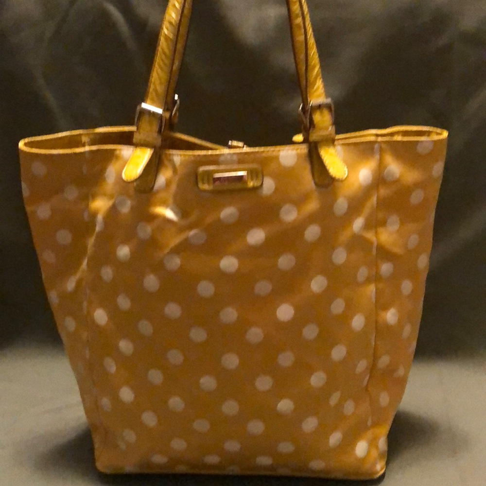 Jessica Simpson Yellow Polka Dot Tote
